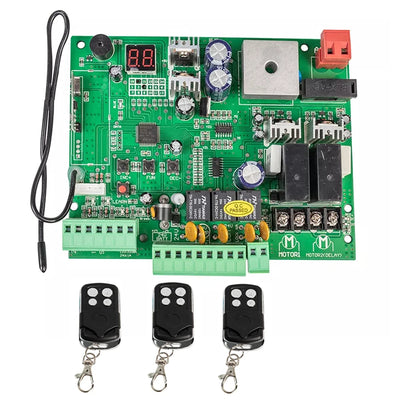 Carte de Commande Portail Battant Solaire 12V 24V