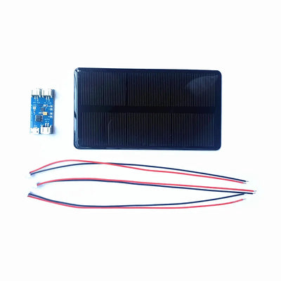 Mini Panneau Solaire Monocristallin 6V 1,25W avec Module de Charge