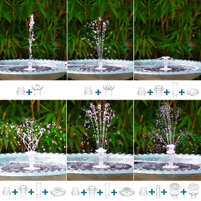 Fontaine Solaire avec Pompe et LED pour Etang