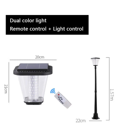 Lampadaire solaire extérieur étanche IP55 sous la pluie
