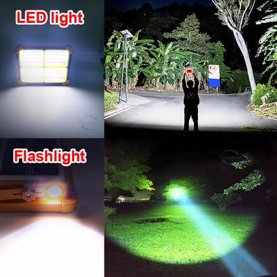 Lampe de Camping Solaire 528 LED Rechargeable 10000 mAh
