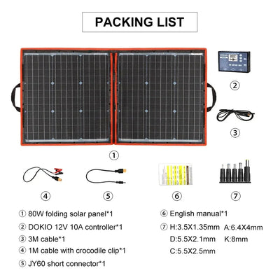 Panneau Solaire Portable Pliable 18V Flexible Camping