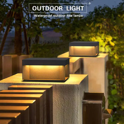 Lampe Solaire de Pilier Moderne Étanche - vue 3