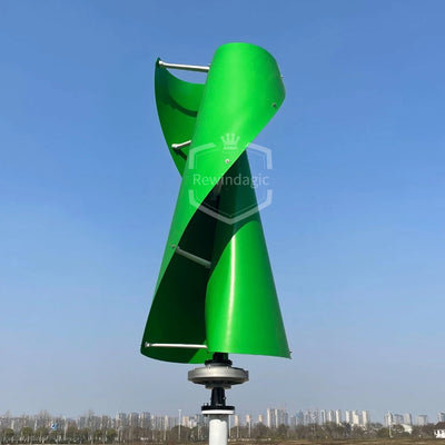 Éolienne Verticale 10 kW avec MPPT et Onduleur Hors Réseau