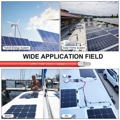Câble Solaire PV 6mm² Étanche 100 mètres - vue 5