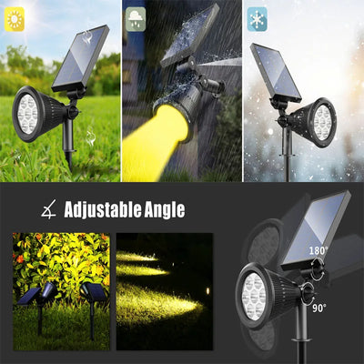 Lanterne Solaire Extérieure LED 7 LED Étanche Jardin Patio