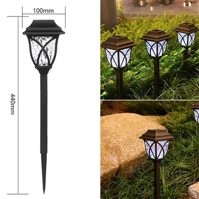 Borne Solaire Extérieur d'Allée de Jardin, Étanche et Sans Fil