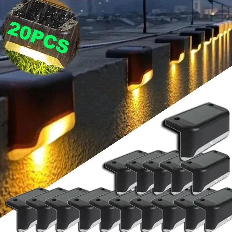 Lampe Solaire Escalier Extérieur LED Étanche pour Terrasse