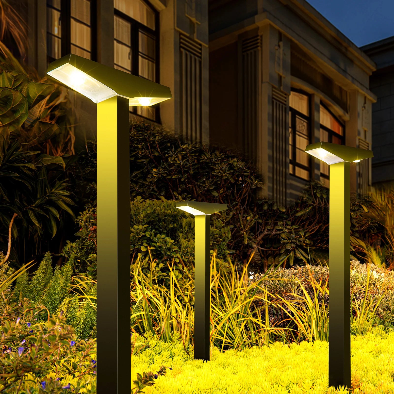 Lampe Solaire de Jardin à Planter pour Pelouse et Allée