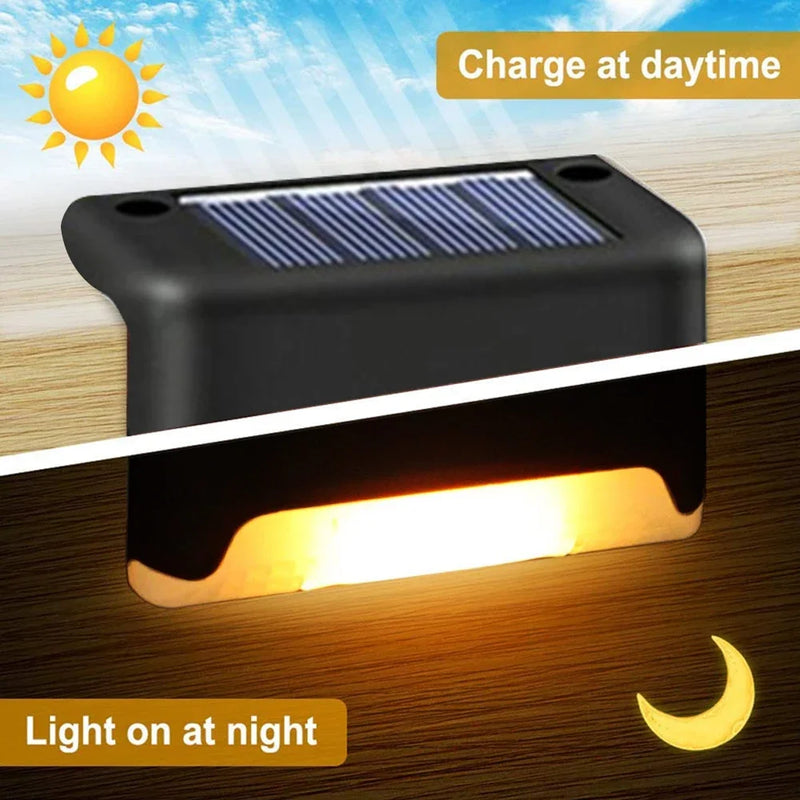 Lampe Solaire Escalier Extérieur LED Étanche pour Terrasse