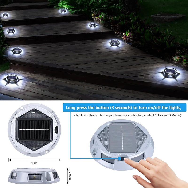 Spot solaire à planter RGB en aluminium