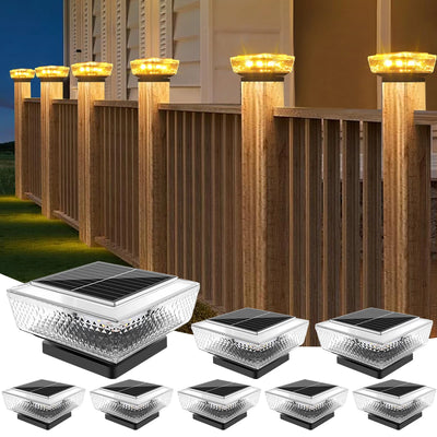 Lampe Solaire de Poteau de Clôture et Pilier Extérieur