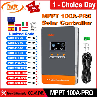 Régulateur de Charge Solaire MPPT 100A