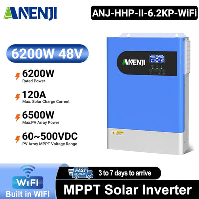 Onduleur Solaire Hybride 6,2 kW MPPT 48V