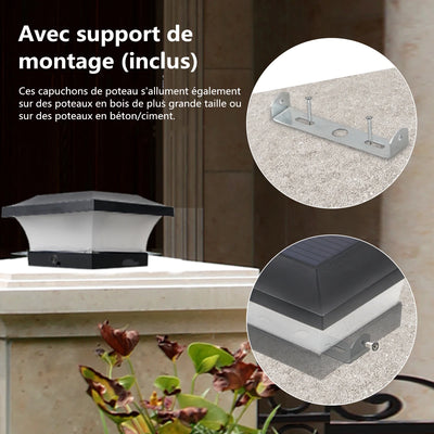 Lampe Solaire Décoration Jardin Étanche IP65 Clôture Mur