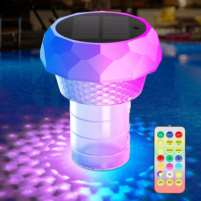Lampe Solaire Flottante de Piscine LED Étanche