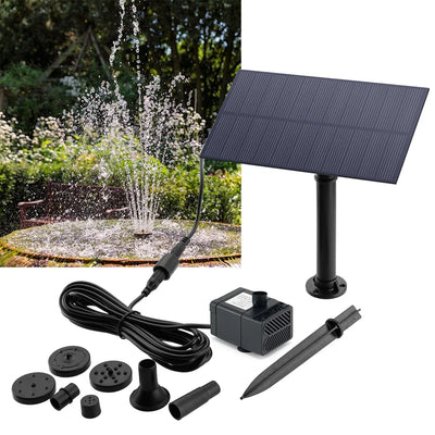 Fontaine Solaire sur Piquet 5W de Jardin