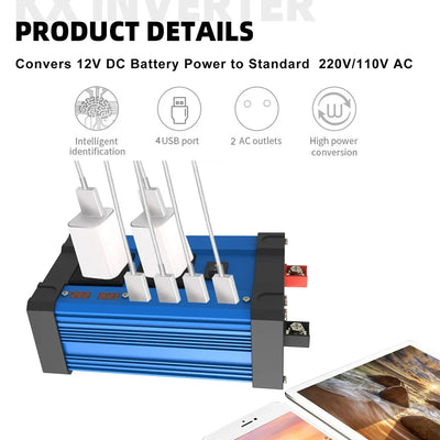 Kit Solaire 6000W Onduleur Contrôleur 100A