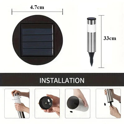 Borne Solaire Extérieur Imperméable Lot Jusqu'à 8 Pièces