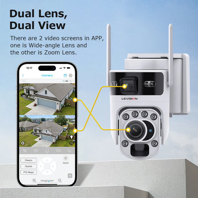 Caméra Solaire 4G Zoom Optique 60X Extérieure