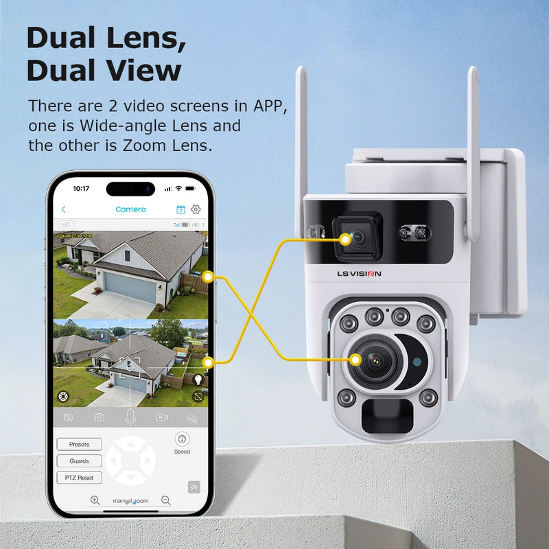 Caméra Solaire 4G Zoom Optique 60X Extérieure