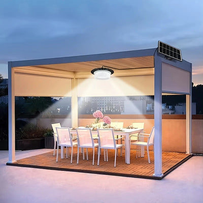 Lampe Solaire Suspendue Extérieure 244 LED avec Télécommande et Détecteur de Mouvement
