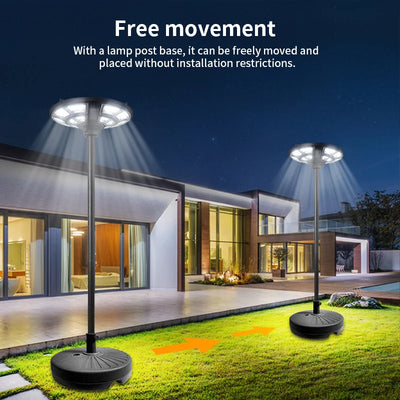 Lampadaire Solaire Extérieur Mobile 692 LED sur Pied pour Terrasse