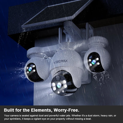 Caméra de Surveillance Solaire 3 Objectifs 4G - vue 4