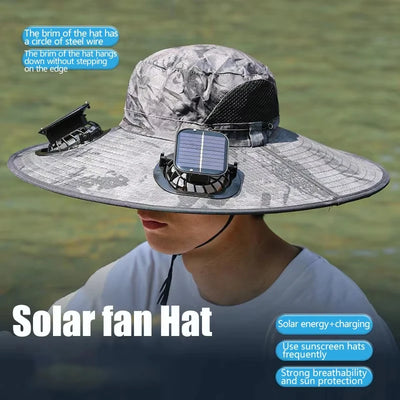 Chapeau Solaire Ventilé Anti-UV à Large Bord pour la Pêche