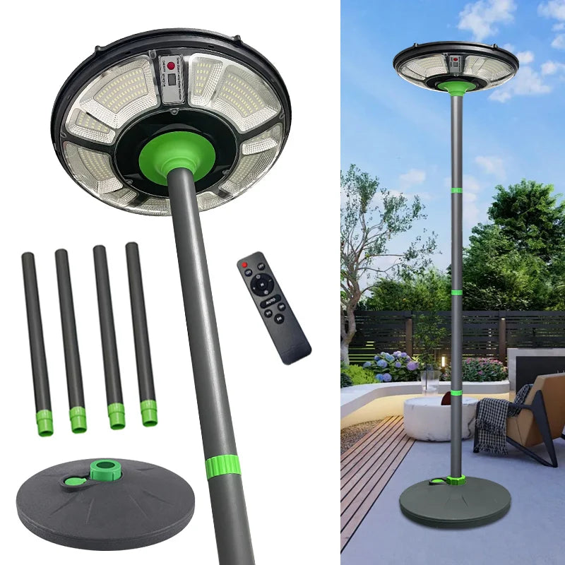 Lampadaire Solaire Portable Détecteur de Mouvement – éclairage LED allumé de nuit