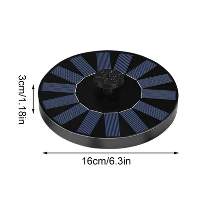 Fontaine Solaire Flottante 13 à 18 cm pour Cascade de Bassin