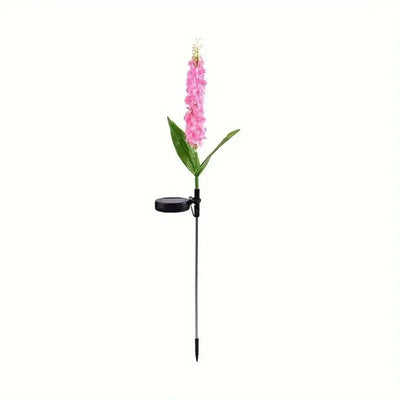 Lampe Solaire Fleur de Jacinthe Blanc Chaud Extérieur