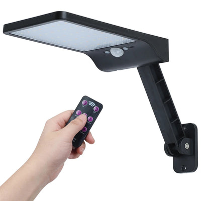 Réverbère Solaire LED Capteur Mouvement Télécommande Applique Extérieure