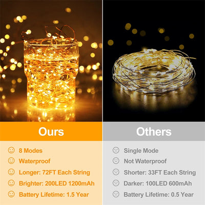 Guirlande Solaire Extérieure LED Lot Multiple