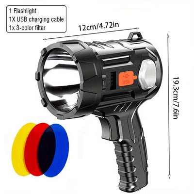 Lampe Torche Solaire LED Rechargeable 1000000lm Camping Chasse