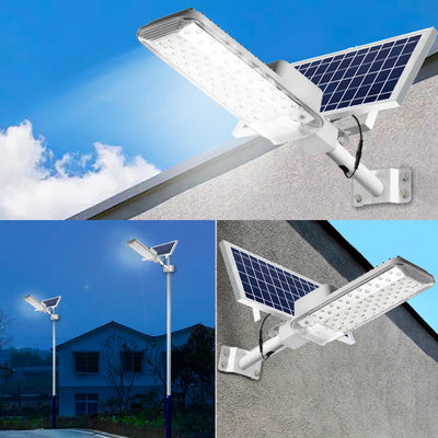 Lampadaire Solaire 6500K Crépuscule Aube Extérieur