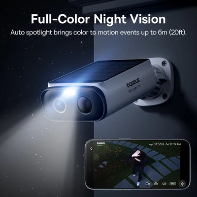 Caméra Solaire Baseus Security S1 Lite 2K IP67 FOV 135°