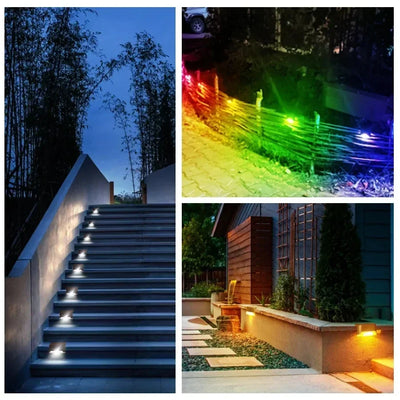 Lumière Solaire Escalier Extérieur IP65 Terrasse et Garde-Corps
