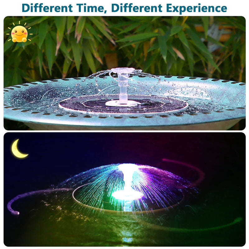Fontaine Solaire avec Pompe et LED pour Etang