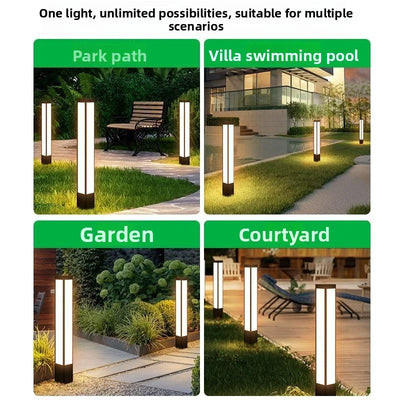 Borne Solaire de Sol pour Jardin et Allée