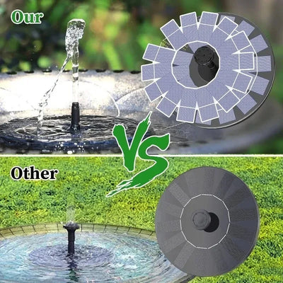Fontaine Solaire Extérieure pour Étang et Bassin à Poissons