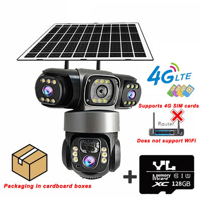 Caméra Solaire 4G PTZ Triple Objectif Détection Humaine - vue 9