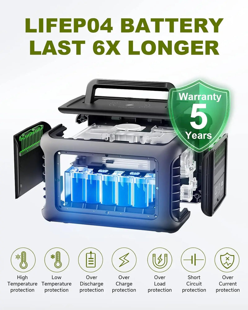 Générateur Solaire Portable 600W avec Panneau