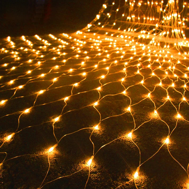 Filet Lumineux Solaire LED 3x2 m et 6x4 m Noël