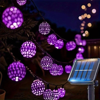 Guirlande Solaire Extérieur Boules Marocaines 20 à 50 LED