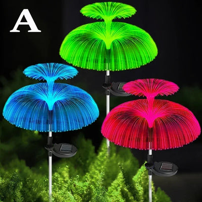 Lampe Solaire Méduse Multicolore de Jardin