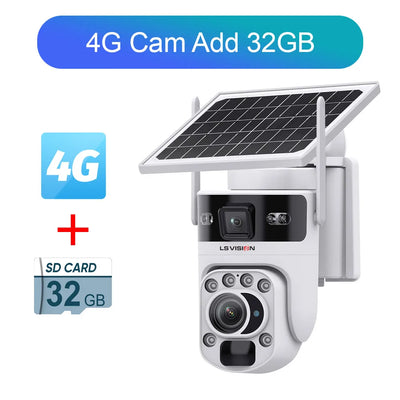 Caméra Solaire 4G Zoom Optique 60X Extérieure