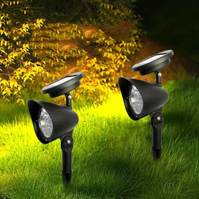 Projecteur Solaire LED Extérieur à Planter pour Pelouse, Cour et Arbre