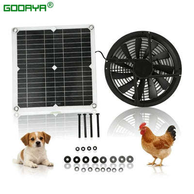 Extracteur Solaire 100W 12V pour Serre, Chenil et Basse-Cour