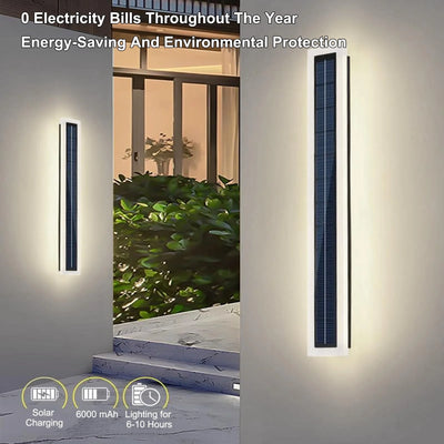 Applique Solaire Murale LED 60cm Acrylique Porche Patio